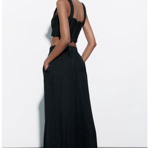 ZARA FLOWY WIDE LEG PANTS